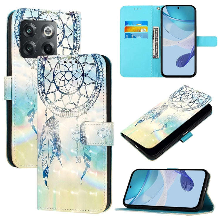 For OnePlus Ace Pro / 10T Global 3D Painting Horizontal Flip Leather Phone Case(Dream Wind Chimes)