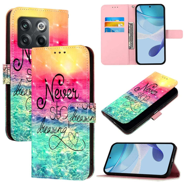 For OnePlus Ace Pro / 10T Global 3D Painting Horizontal Flip Leather Phone Case(Chasing Dreams)