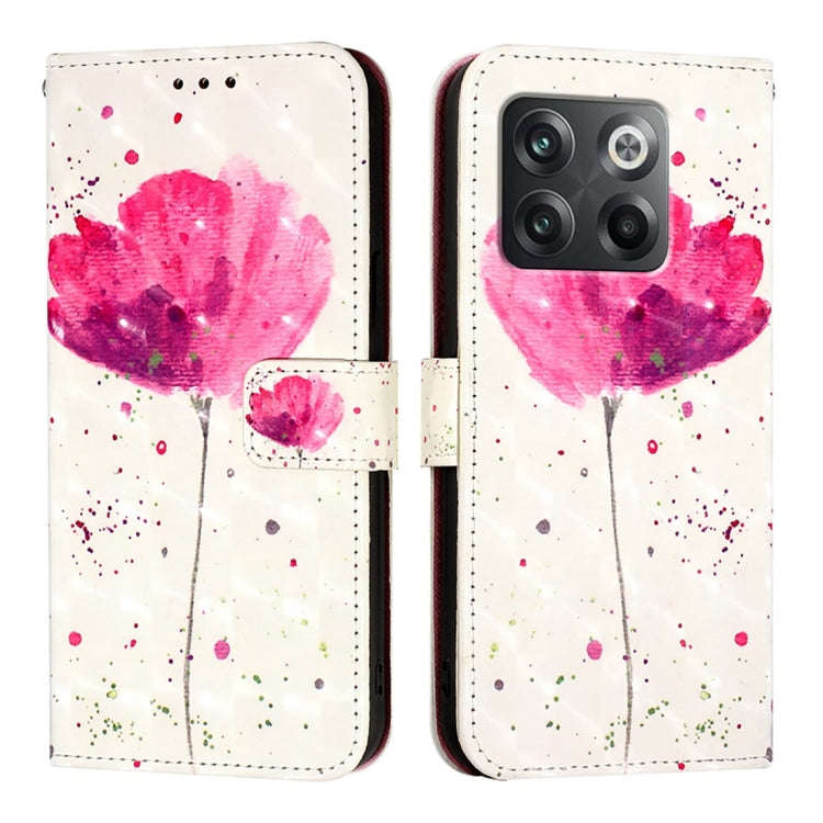 For OnePlus Ace Pro / 10T Global 3D Painting Horizontal Flip Leather Phone Case(Flower)