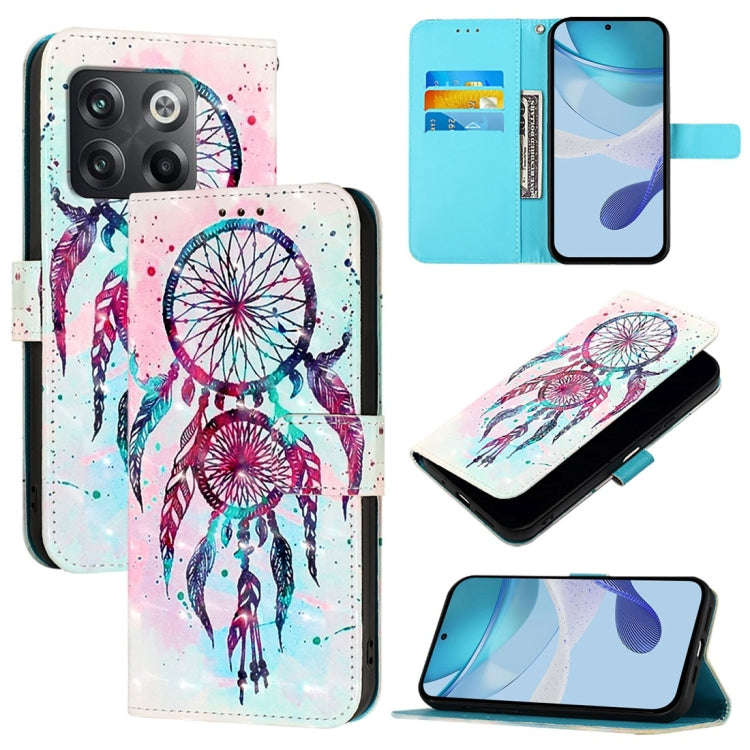 For OnePlus Ace Pro / 10T Global 3D Painting Horizontal Flip Leather Phone Case(Color Drop Wind C...