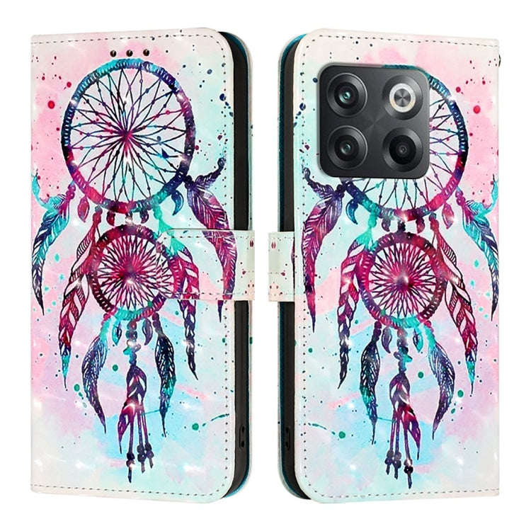 For OnePlus Ace Pro / 10T Global 3D Painting Horizontal Flip Leather Phone Case(Color Drop Wind C...