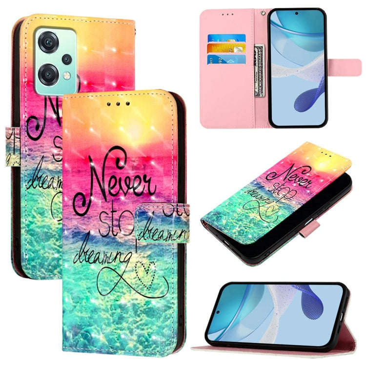For OnePlus Nord 2 Lite / Nord CE 2 Lite 5G 3D Painting Horizontal Flip Leather Phone Case(Chasin...
