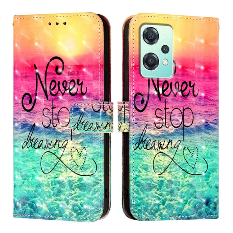 For OnePlus Nord 2 Lite / Nord CE 2 Lite 5G 3D Painting Horizontal Flip Leather Phone Case(Chasin...