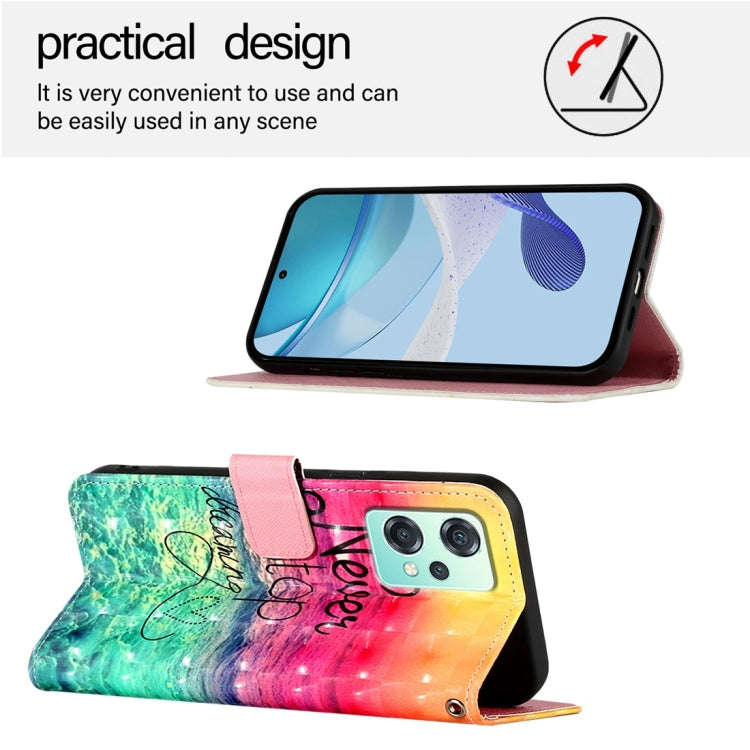 For OnePlus Nord 2 Lite / Nord CE 2 Lite 5G 3D Painting Horizontal Flip Leather Phone Case(Chasin...