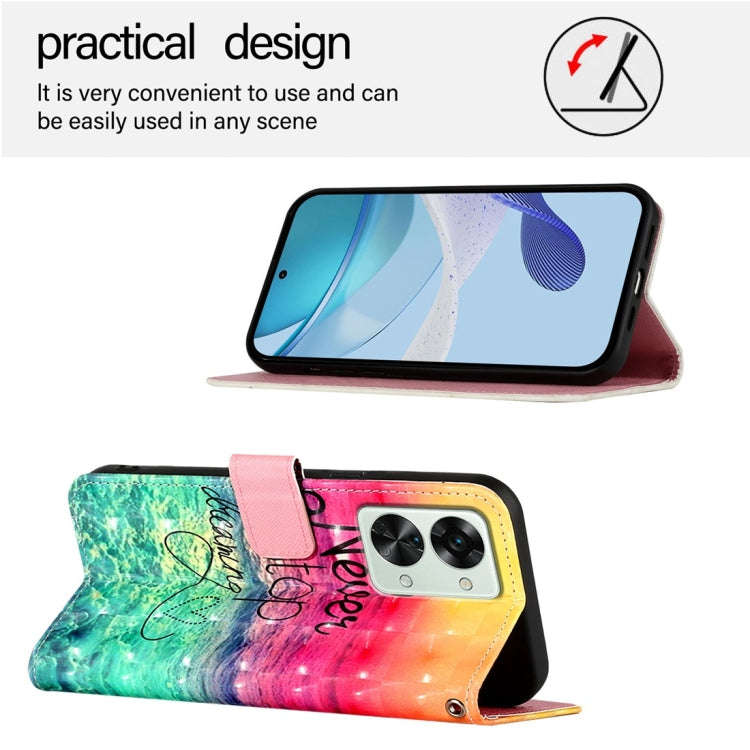 For OnePlus Nord 2T 3D Painting Horizontal Flip Leather Phone Case(Chasing Dreams)