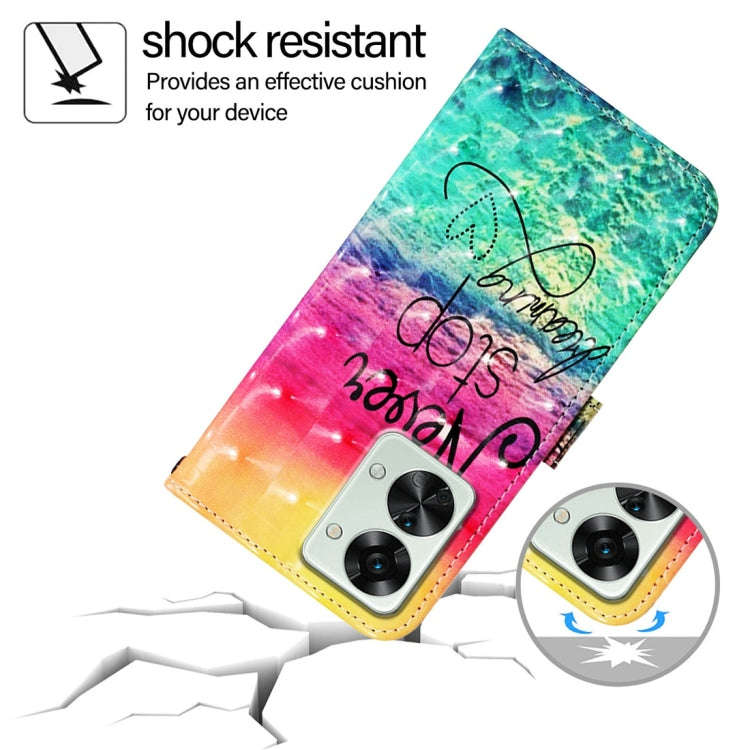 For OnePlus Nord 2T 3D Painting Horizontal Flip Leather Phone Case(Chasing Dreams)