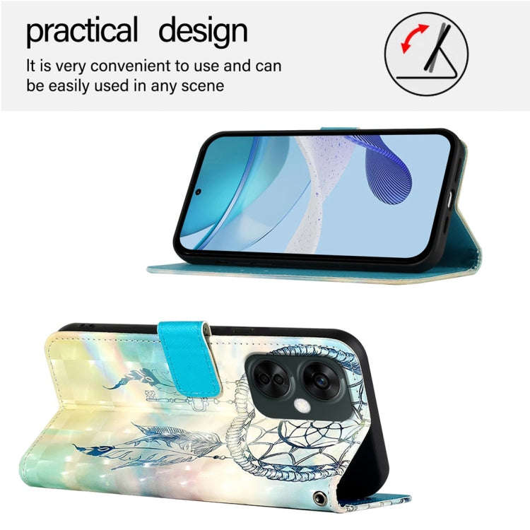 For OnePlus Nord CE 3 Lite / Nord N30 3D Painting Horizontal Flip Leather Phone Case(Dream Wind C...
