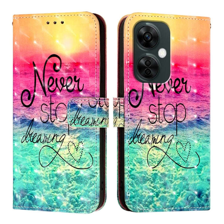 For OnePlus Nord CE 3 Lite / Nord N30 3D Painting Horizontal Flip Leather Phone Case(Chasing Dreams)