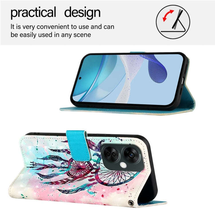 For OnePlus Nord CE 3 Lite / Nord N30 3D Painting Horizontal Flip Leather Phone Case(Color Drop W...