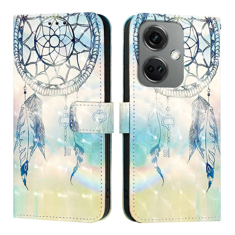 For OnePlus Nord CE3 India 3D Painting Horizontal Flip Leather Phone Case(Dream Wind Chimes)