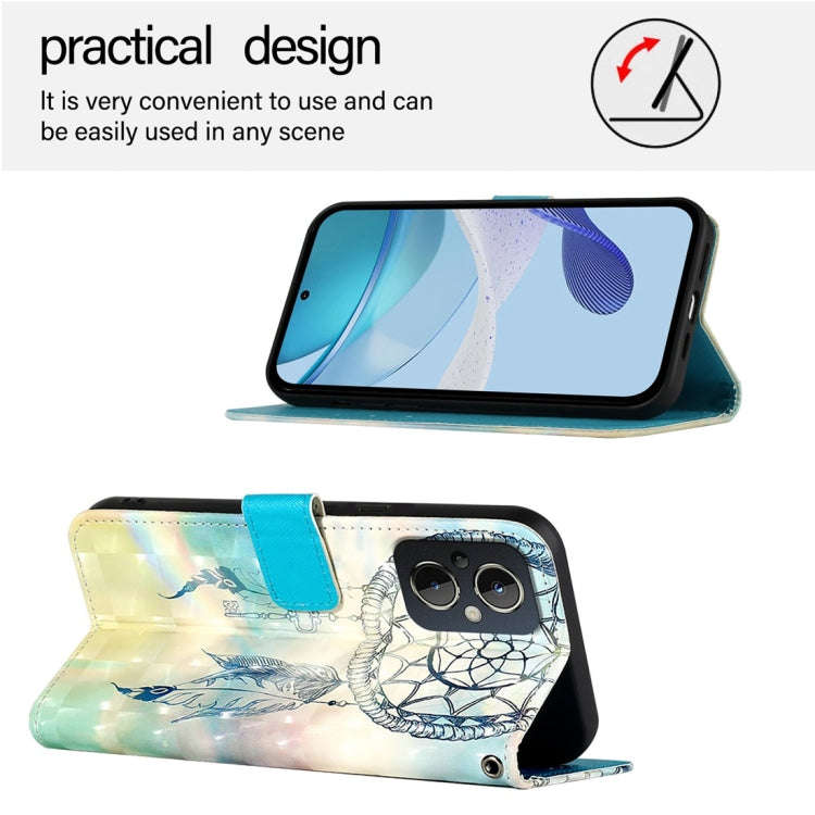 For OnePlus Nord N20 5G 3D Painting Horizontal Flip Leather Phone Case(Dream Wind Chimes)