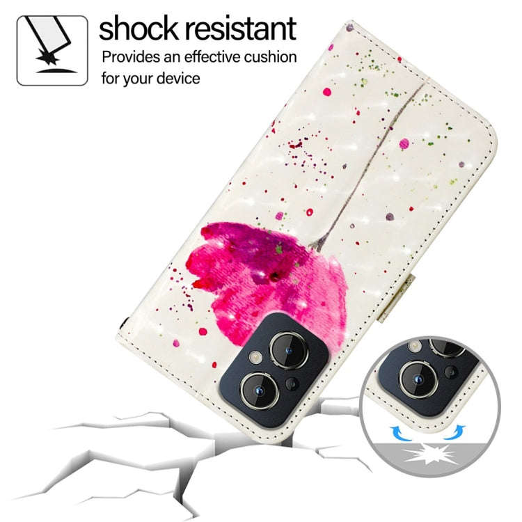 For OnePlus Nord N20 5G 3D Painting Horizontal Flip Leather Phone Case(Flower)