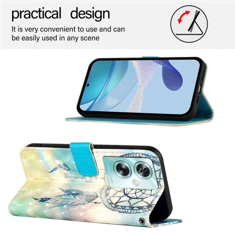 For OnePlus Nord N30 SE 3D Painting Horizontal Flip Leather Phone Case(Dream Wind Chimes)
