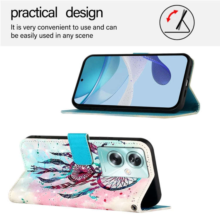 For OnePlus Nord N30 SE 3D Painting Horizontal Flip Leather Phone Case(Color Drop Wind Chimes)