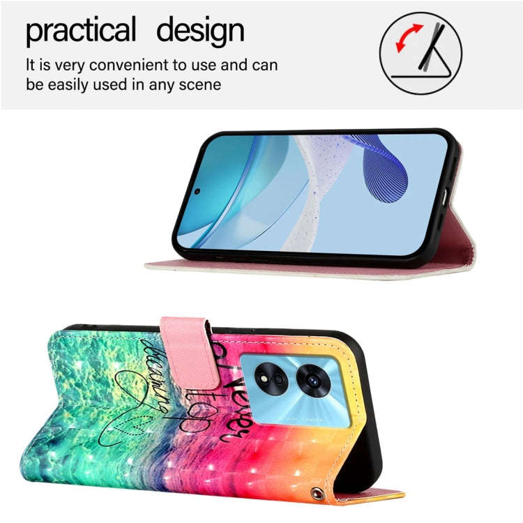 For OnePlus Nord N300 3D Painting Horizontal Flip Leather Phone Case(Chasing Dreams)