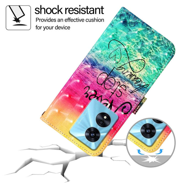 For OnePlus Nord N300 3D Painting Horizontal Flip Leather Phone Case(Chasing Dreams)