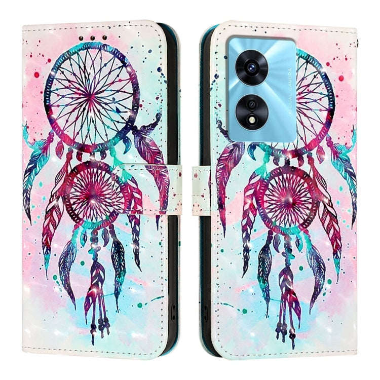 For OnePlus Nord N300 3D Painting Horizontal Flip Leather Phone Case(Color Drop Wind Chimes)
