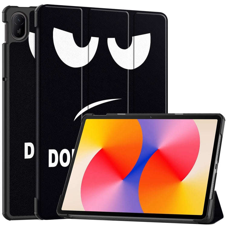 For Huawei Matepad SE 11 Painted 3-Fold Holder Smart Leather Tablet Case(Big Eye)