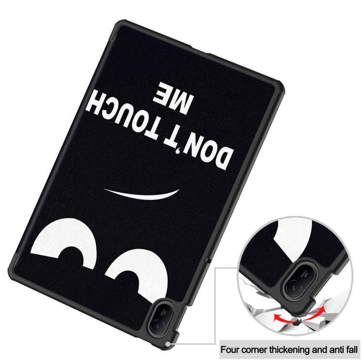 For Huawei Matepad SE 11 Painted 3-Fold Holder Smart Leather Tablet Case(Big Eye)