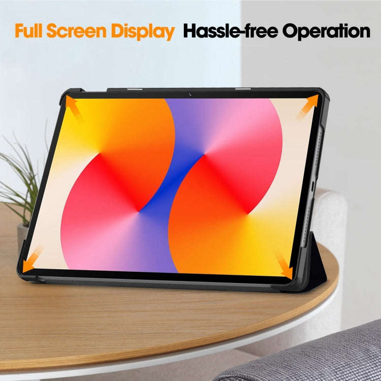 For Huawei Matepad SE 11 Painted 3-Fold Holder Smart Leather Tablet Case(Big Eye)