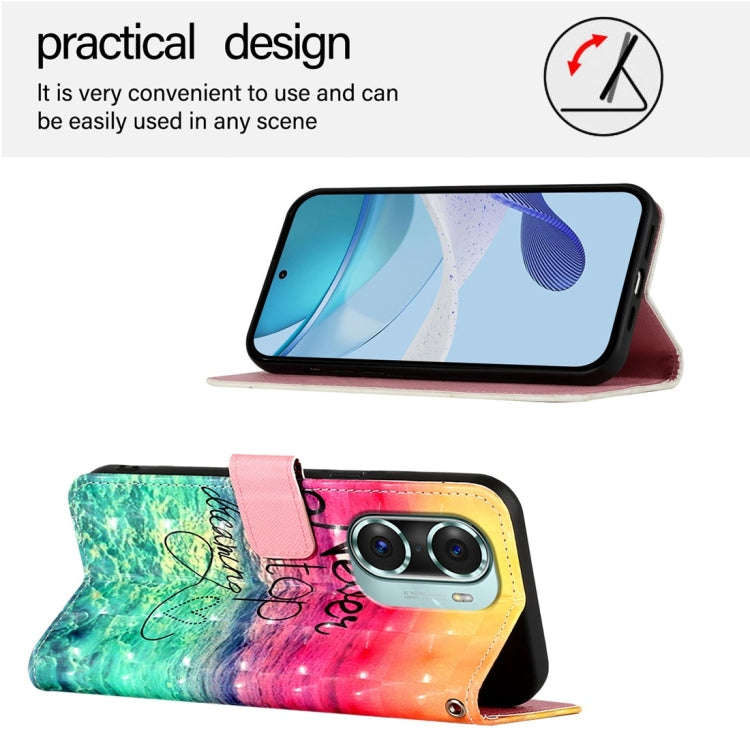 For Honor 60 Pro 3D Painting Horizontal Flip Leather Phone Case(Chasing Dreams)
