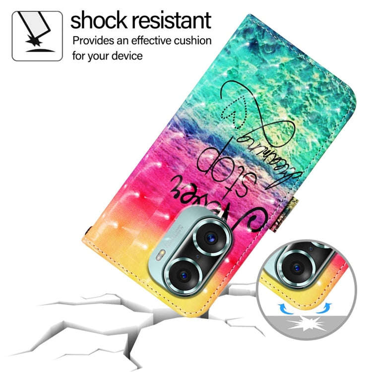 For Honor 60 Pro 3D Painting Horizontal Flip Leather Phone Case(Chasing Dreams)