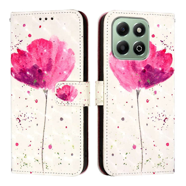 For Honor X6b 3D Painting Horizontal Flip Leather Phone Case(Flower)