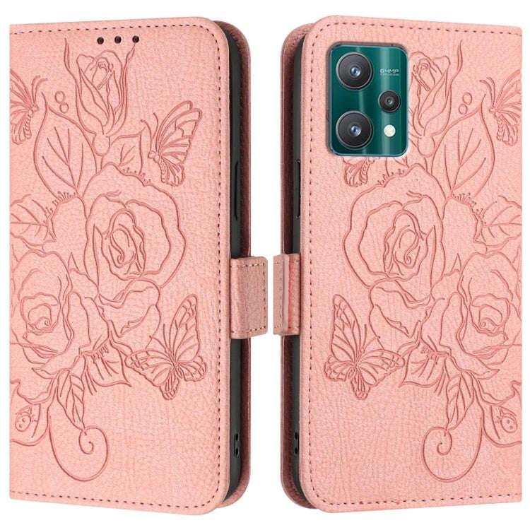 For Motorola Edge+ 2023 / Edge 40 Pro 5G Embossed Rose RFID Anti-theft Leather Phone Case(Pink)