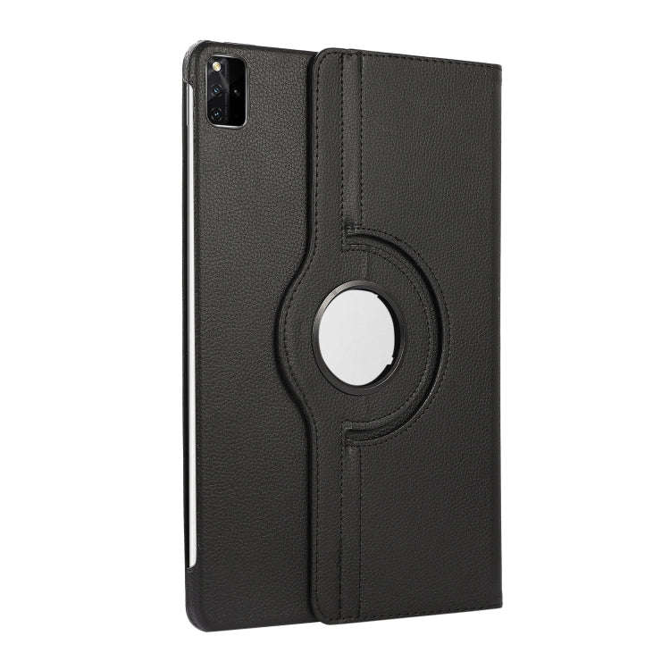 For Huawei MatePad SE 11 360 Degree Rotation Litchi Texture Leather Tablet Case(Black)