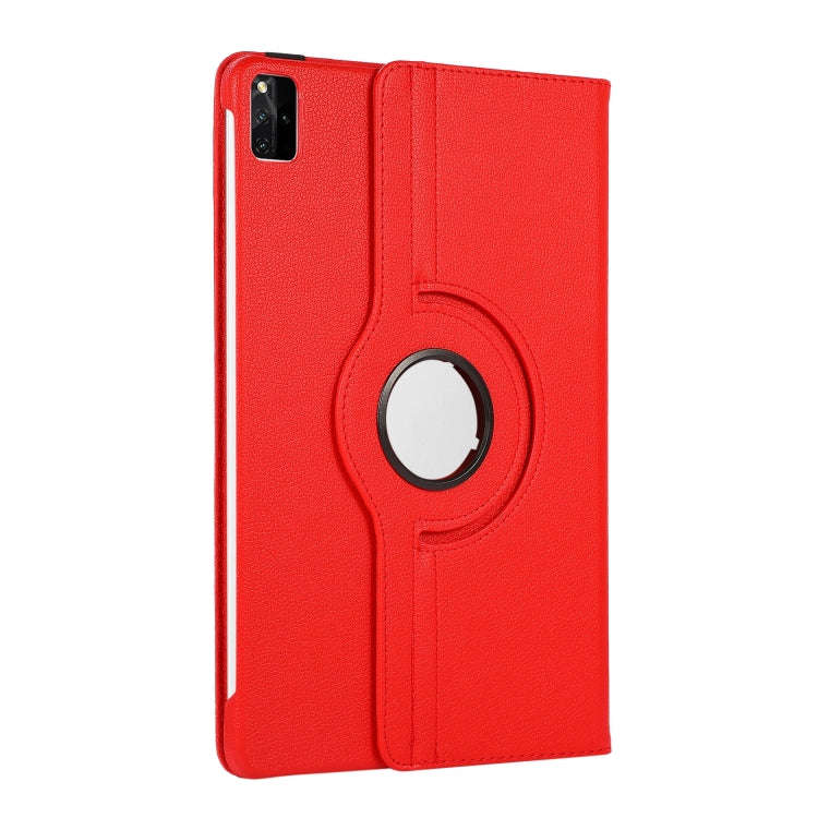 For Huawei MatePad SE 11 360 Degree Rotation Litchi Texture Leather Tablet Case(Red)