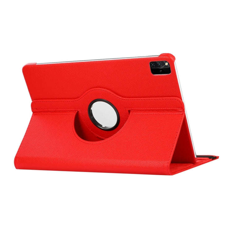 For Huawei MatePad SE 11 360 Degree Rotation Litchi Texture Leather Tablet Case(Red)