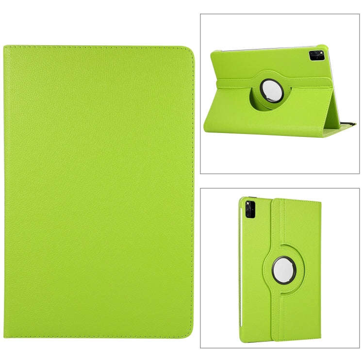 For Huawei MatePad SE 11 360 Degree Rotation Litchi Texture Leather Tablet Case(Green)