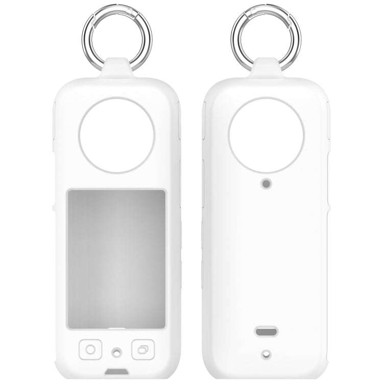 For Insta360 X3 Portable Silicone Protective Case(White)