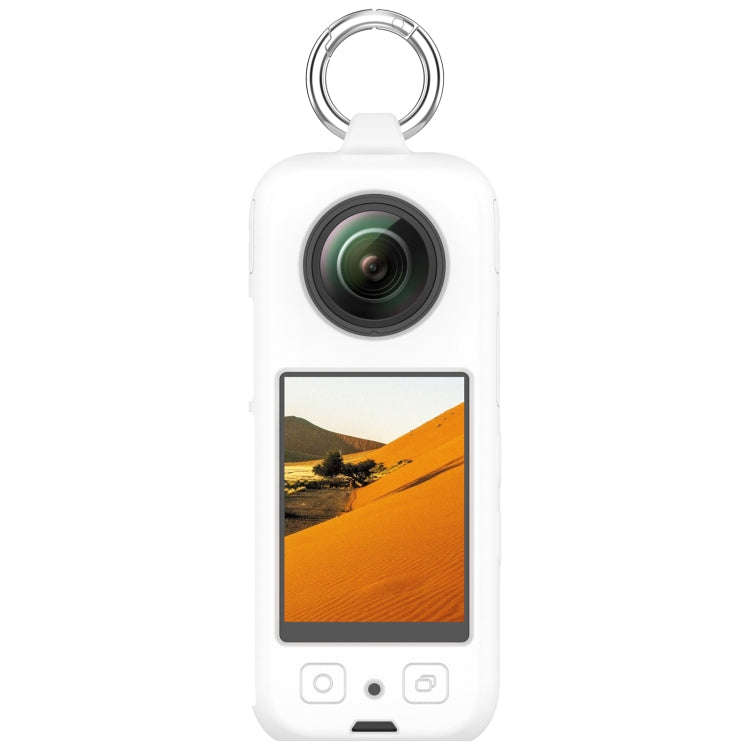 For Insta360 X3 Portable Silicone Protective Case(White)