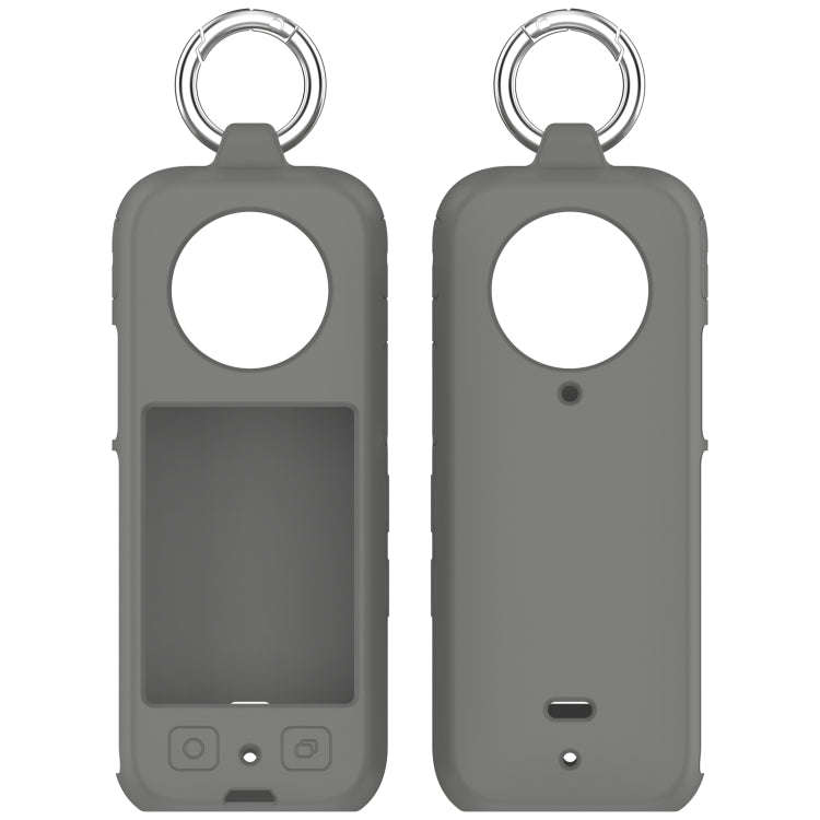For Insta360 X3 Portable Silicone Protective Case(Dark Grey)