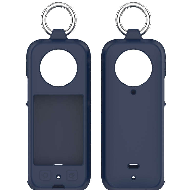 For Insta360 X3 Portable Silicone Protective Case(Midnight Blue)