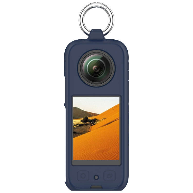 For Insta360 X3 Portable Silicone Protective Case(Midnight Blue)