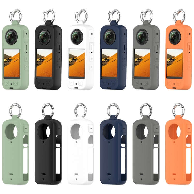For Insta360 X3 Portable Silicone Protective Case(White)