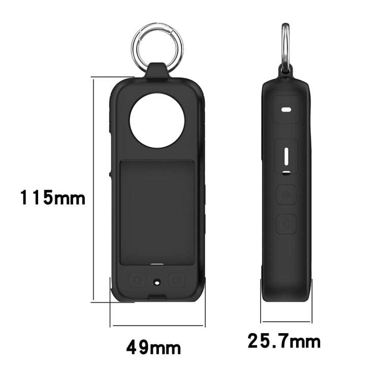 For Insta360 X3 Portable Silicone Protective Case(White)
