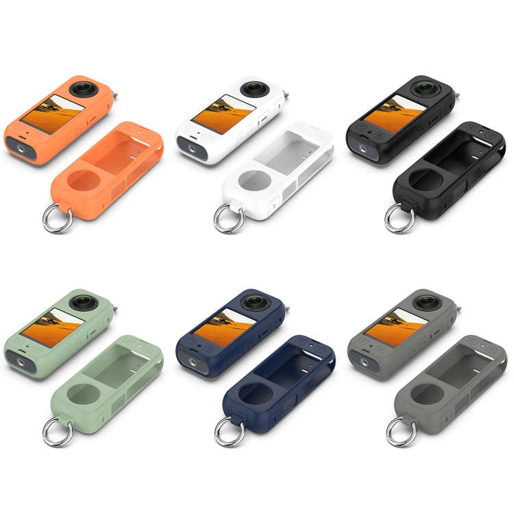 For Insta360 X3 Portable Silicone Protective Case(White)