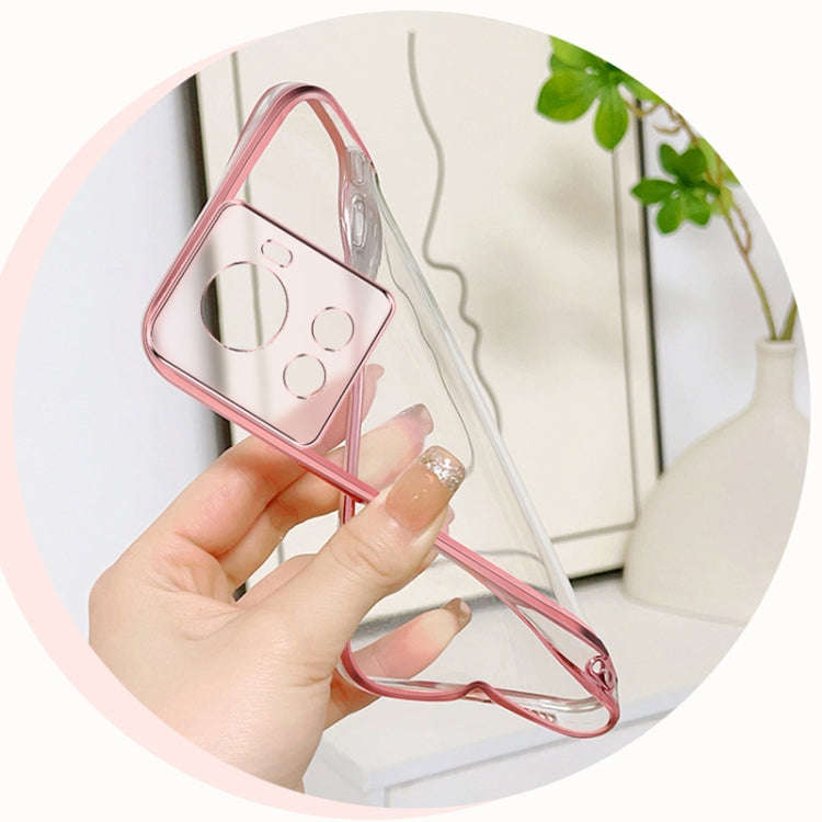 For OnePlus Ace Plated Gradient Glitter Butterfly Holder TPU Phone Case(Silver)
