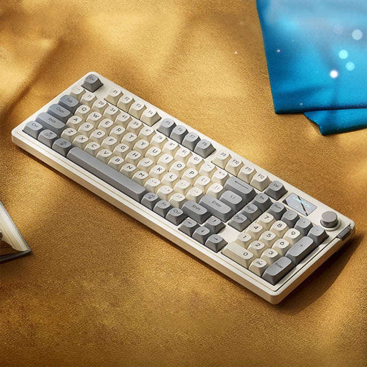 LANGTU L98 Wired RGB Gaming Keyboard(Cream White)
