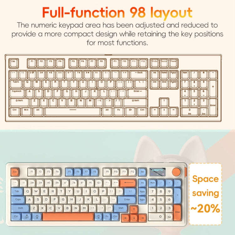 LANGTU L98 Wired RGB Gaming Keyboard(Yellow)