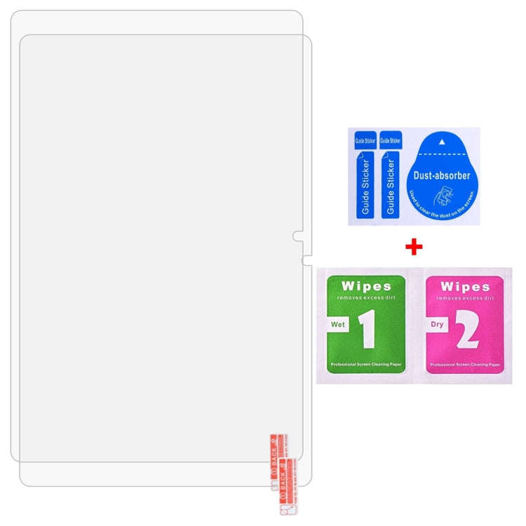 For itel Pad 2 10.1 2pcs 9H 0.3mm Explosion-proof Tempered Glass Film