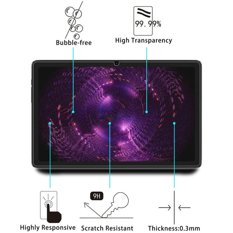For UAUU T80 10.4 9H 0.3mm Explosion-proof Tempered Glass Film