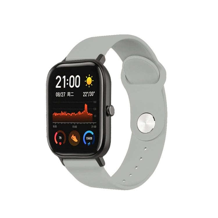 20mm For Huami Amazfit GTS Silicone Watch Band(Grey)