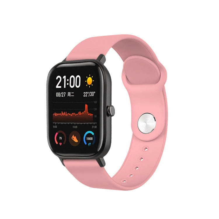 20mm For Huami Amazfit GTS Silicone Watch Band(Girly Pink)