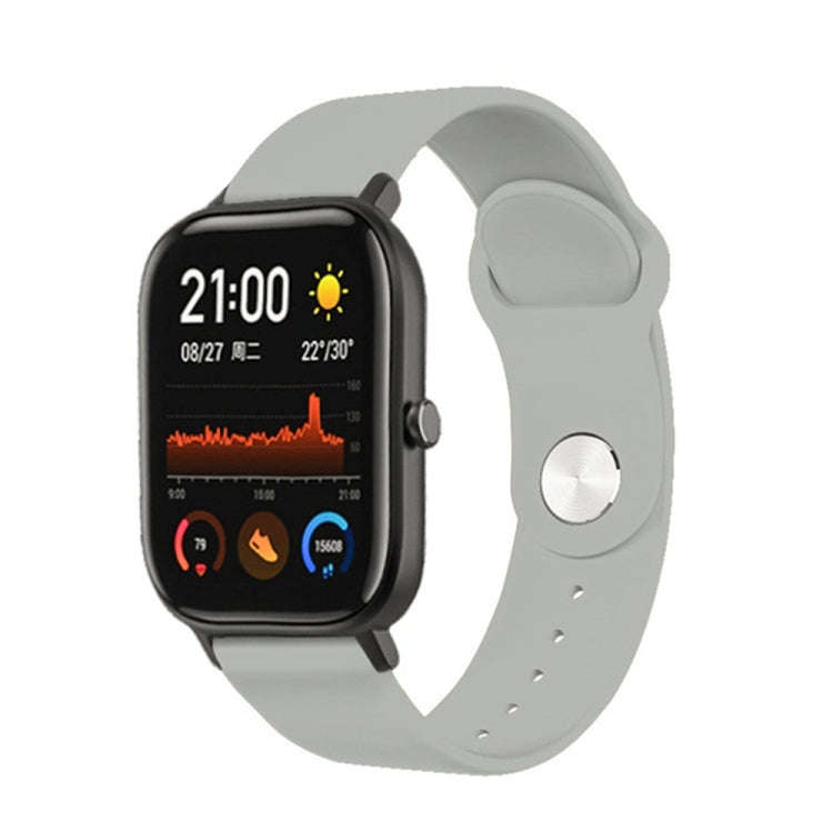 22mm For Huami Amazfit GTS Silicone Watch Band(Grey)