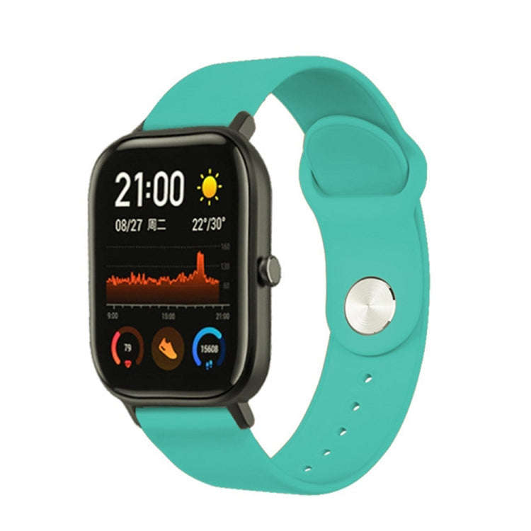 22mm For Huami Amazfit GTS Silicone Watch Band(Mint Green)