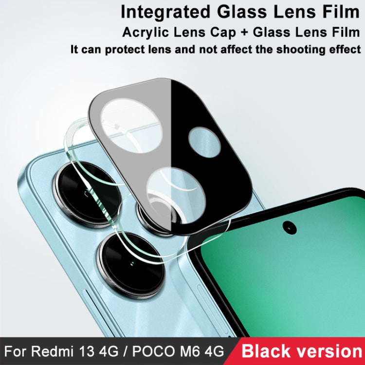 For Xiaomi POCO M6 4G imak High Definition Integrated Glass Lens Film Black Version